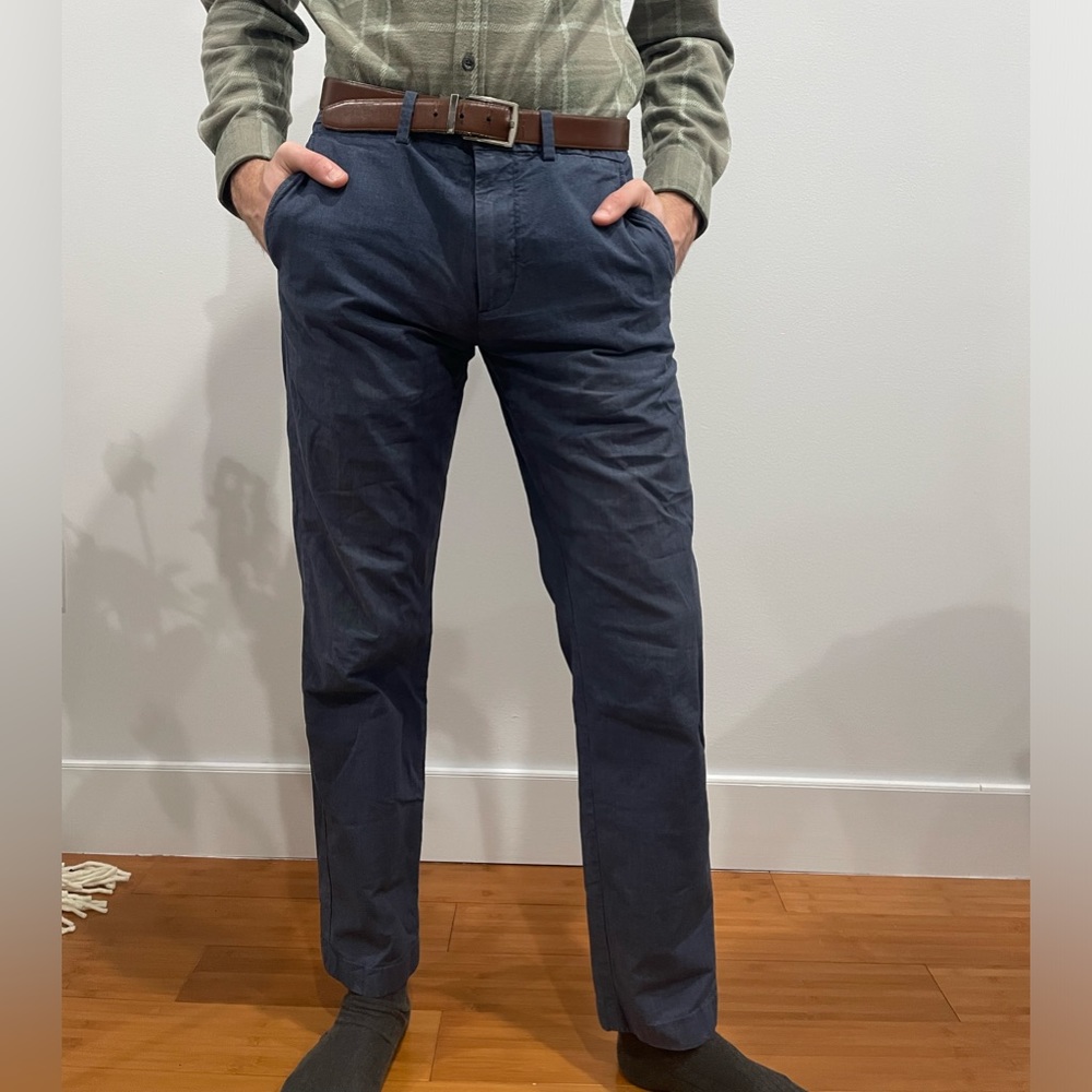 Brooks Brothers Trousers W33/L32 in Navy [Red Fleece Label]